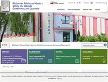 Tablet Screenshot of biblioteka.ozarow.pl